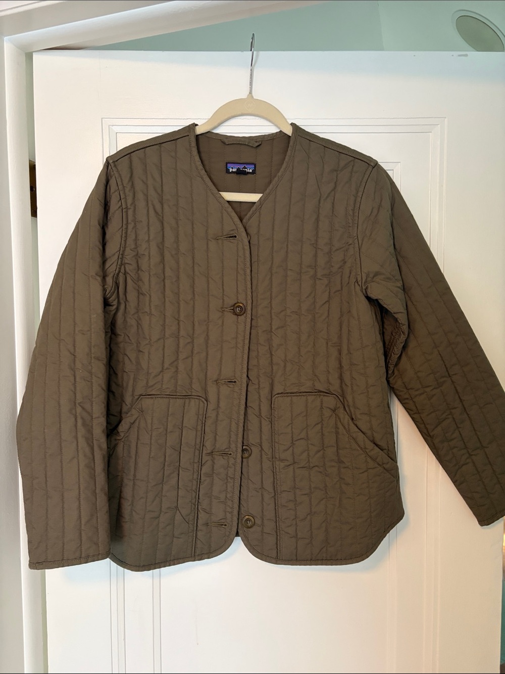 Quilted Patagonia Light Women's Jacket in Olive